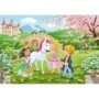Puzzle printese si unicorn 2x12 piese
